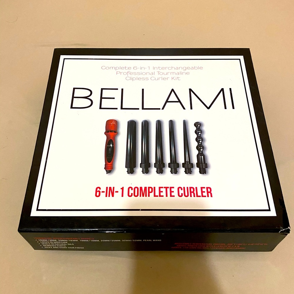 NEW BELLAMI 6 in 1 curler w/GLOVE